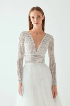 Body con maniche lunghe