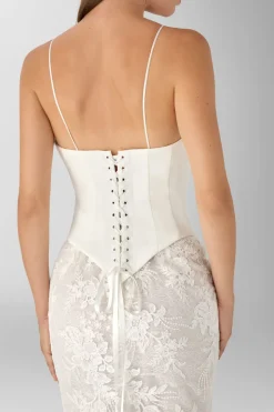 Bustier in crepe