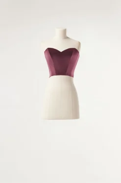 Bustier in raso
