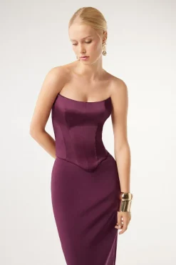 Bustier in raso
