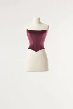 Bustier in raso