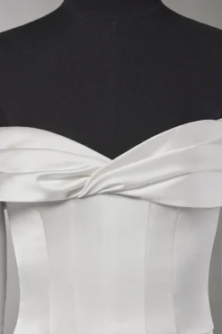 Bustier in raso lucido