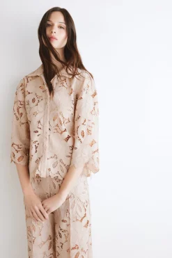 Camicia Crop Macrame