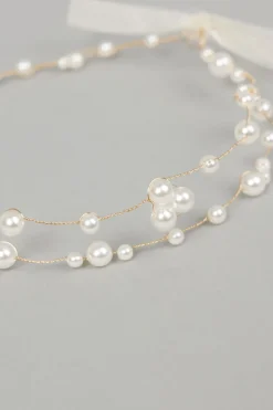 Coroncina morbida con perle