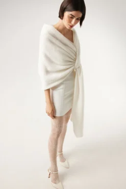 Morbida stola in misto mohair