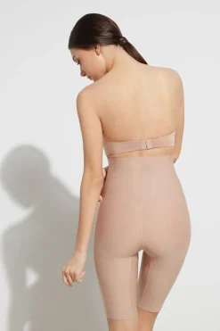 Pantaloncino Alto in Microfibra Taglio Vivo