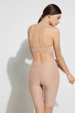 Pantaloncino Scollato in Microfibra Taglio Vivo