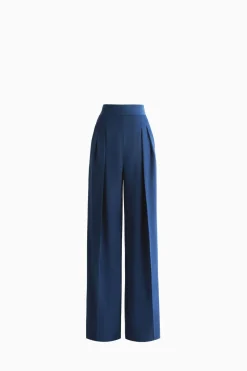 Pantaloni a palazzo con pences