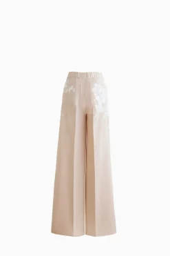 Pantaloni ricamati