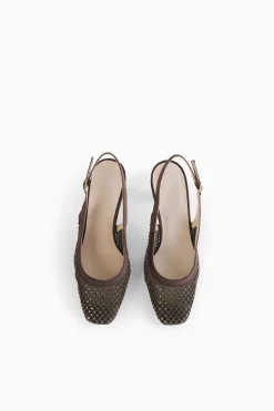 Slingback con strass