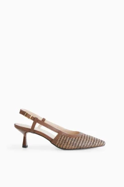 Slingback intrecciata