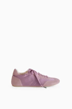 Sneakers In Raso e Pelle Scamosciata