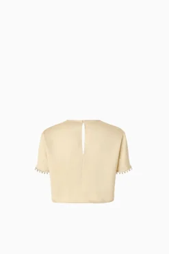 T-shirt con maniche corte gioiello